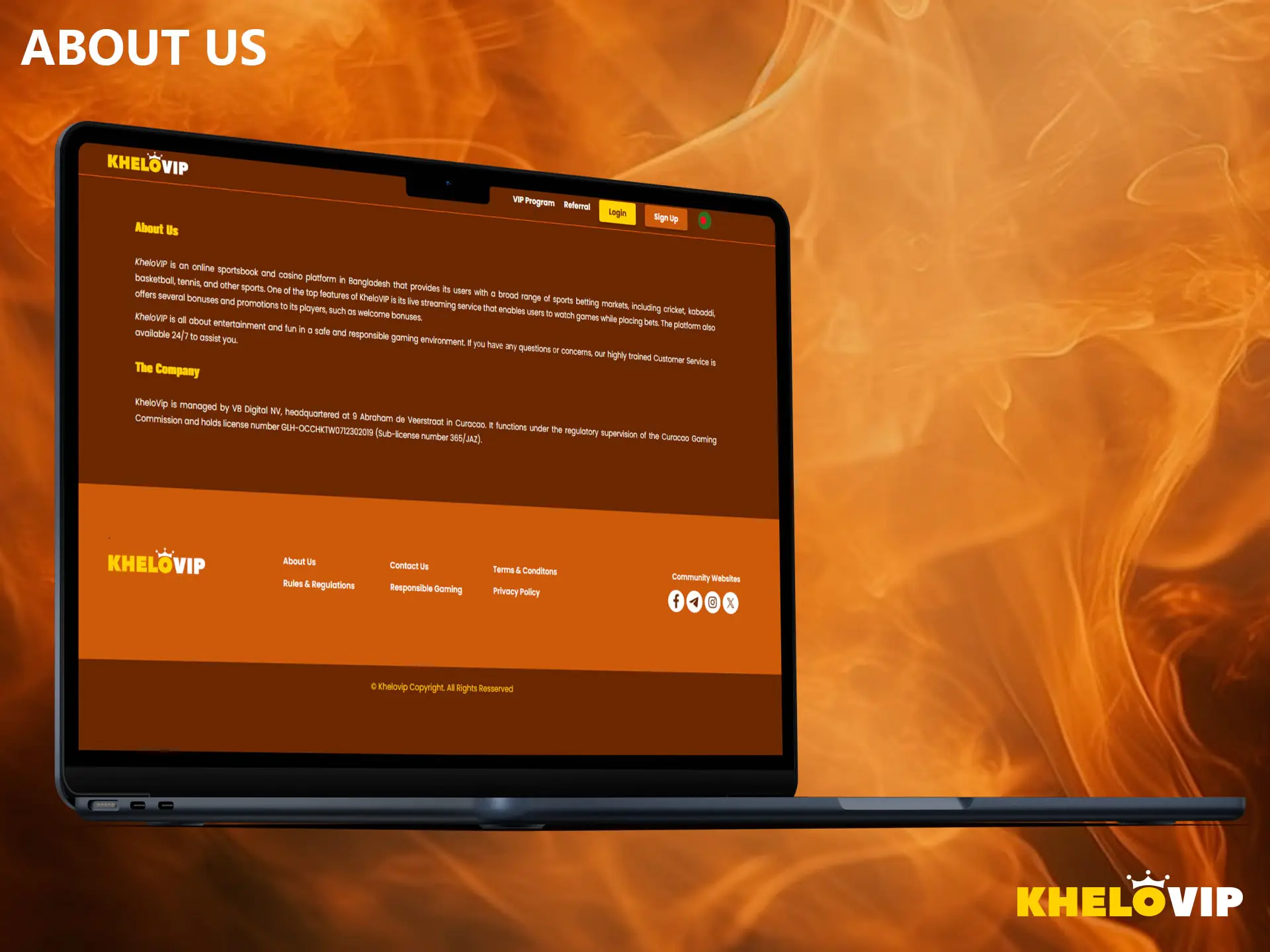 Learn the basic data and terms of interaction with the KheloVIP platform