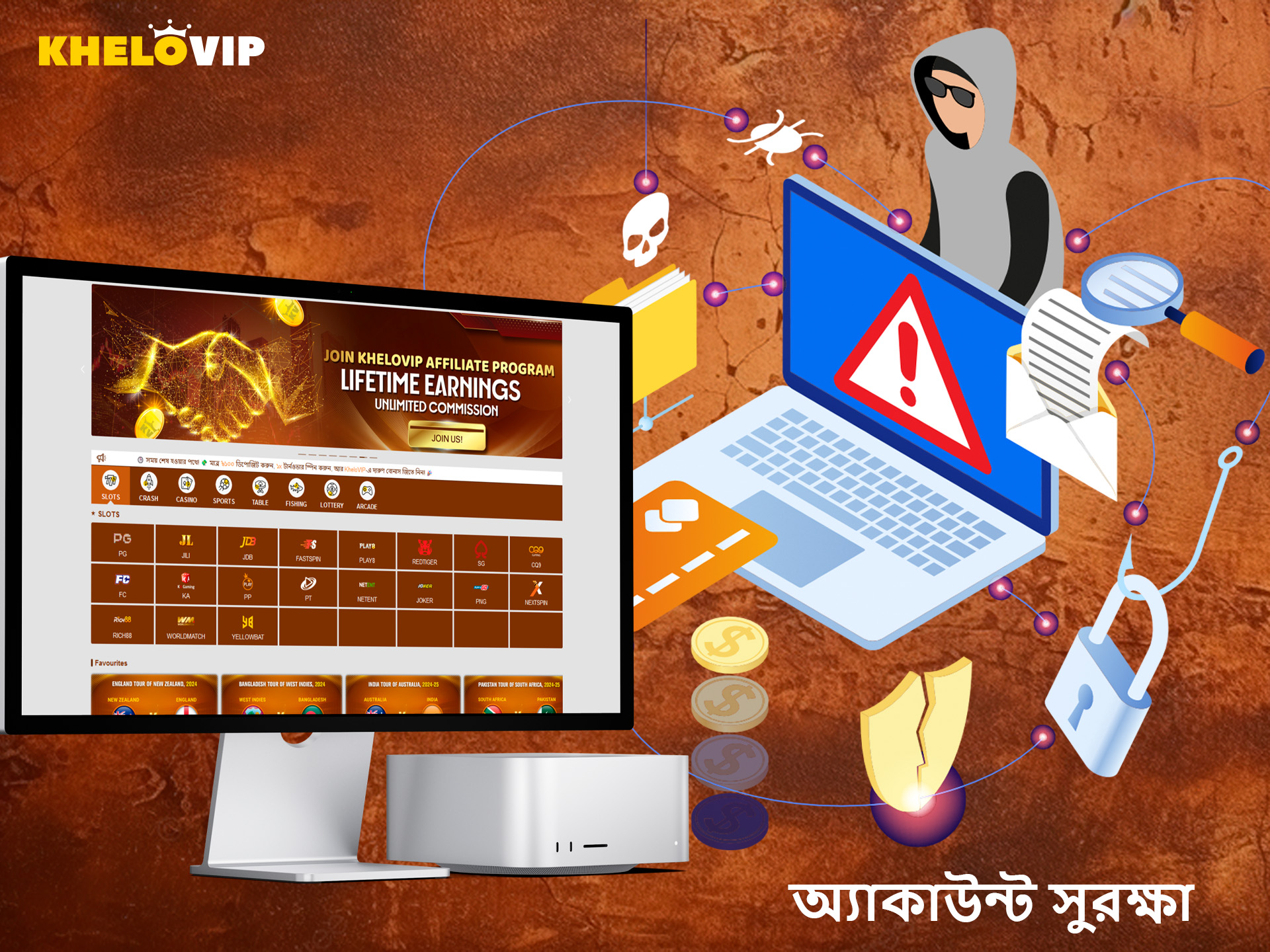 KheloVIP নিরাপত্তা পরিষেবা আপনাকে পরামর্শ দেয় যে আপনি কীভাবে আপনার তহবিল এবং ডেটা রক্ষা করতে পারেন