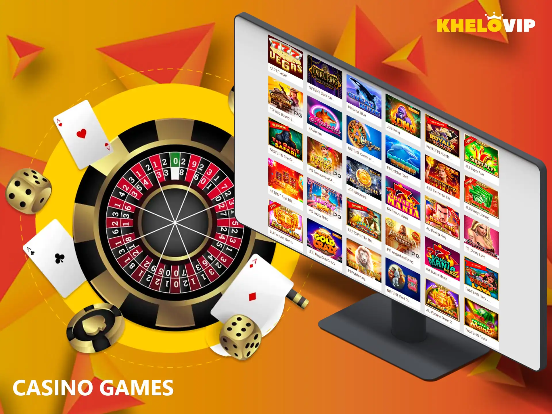 The best casino games found on the pages of the KheloVIP platform are available to players from Bangladesh